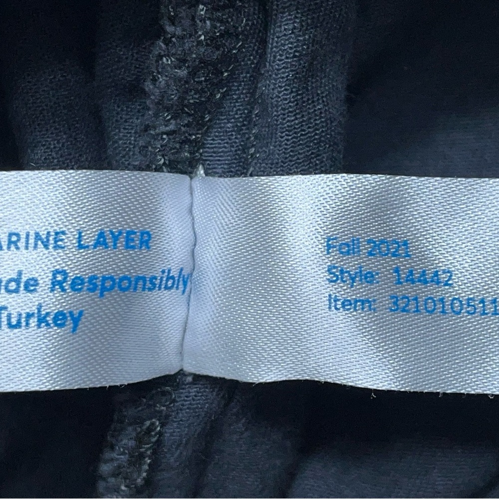 Marine Layer Saturday Jogger Pants Mens Size Small Gray Drawstring Pockets - Picture 7 of 12